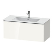 Duravit Waschtischunterschrank D-Neo 101x46,2cm, chr/we hgl, 1 Ausz., wandhängend