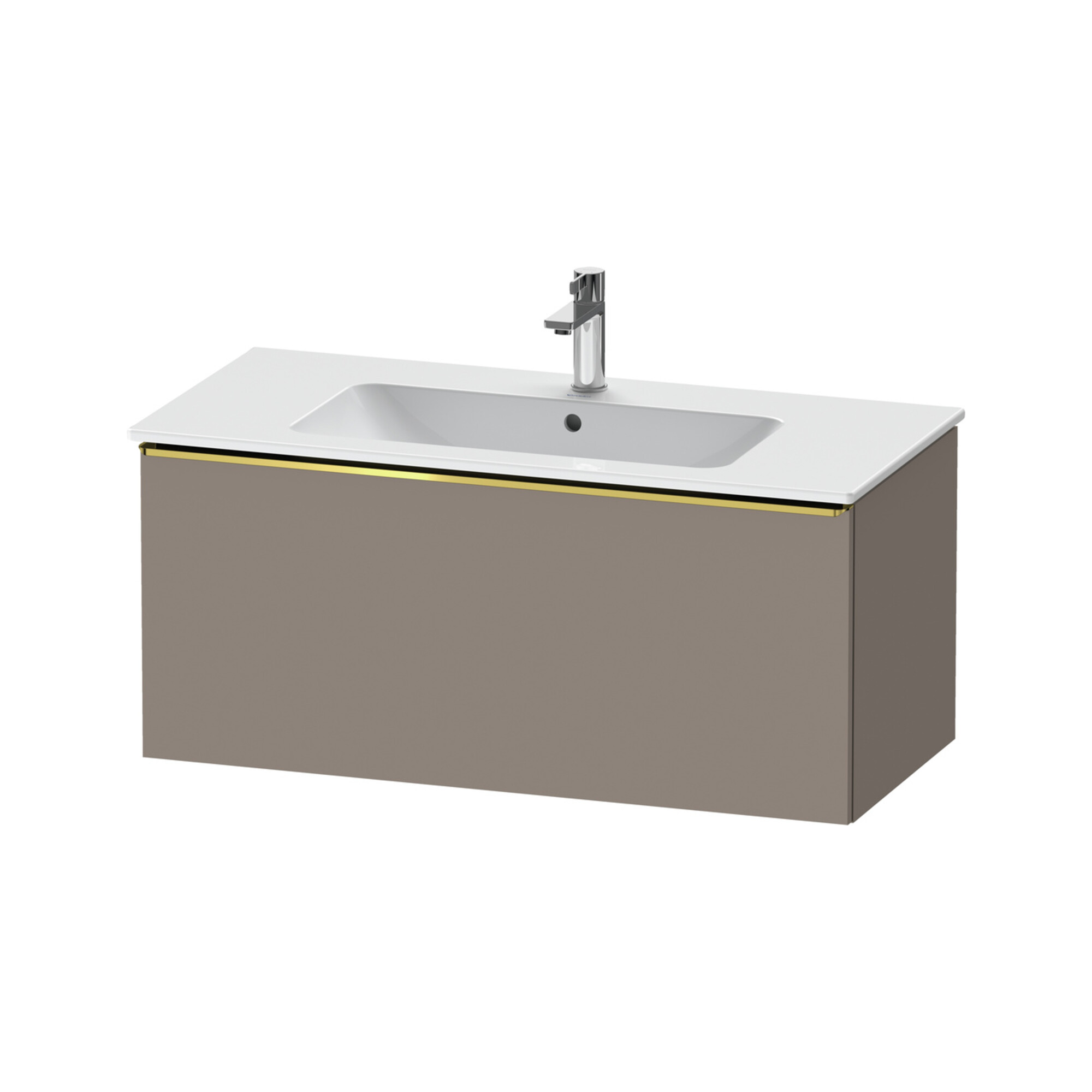 Duravit Waschtischunterschrank D-Neo 101x46,2cm, g pol/Bas ma, 1 Ausz., wandhängend