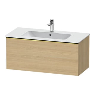 Duravit Waschtischunterschrank D-Neo 101x46,2cm, g pol/Ei Nat, 1 Ausz., wandhängend