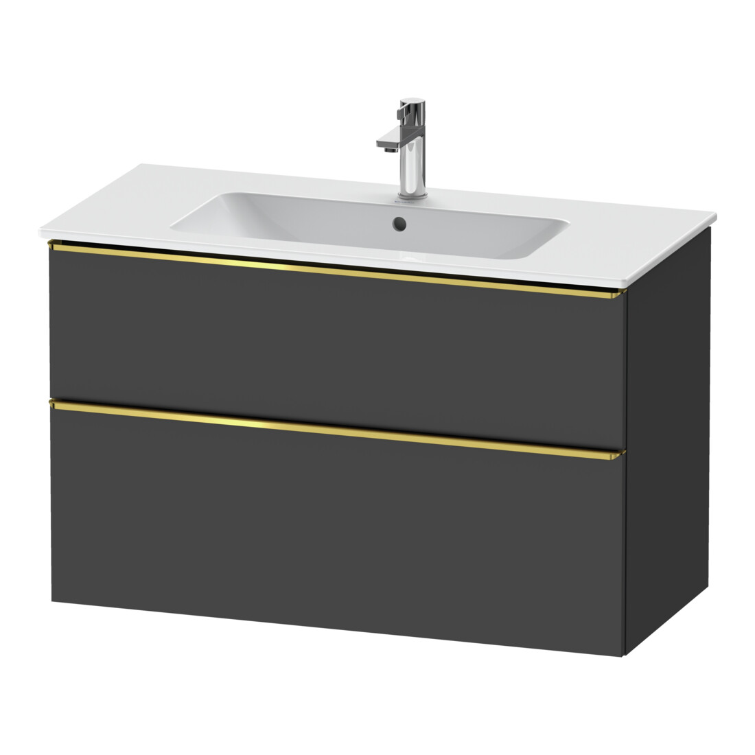 Duravit Waschtischunterschrank D-Neo 101x46,2cm, g pol/gra m, 1 Kast, 1 Ausz.