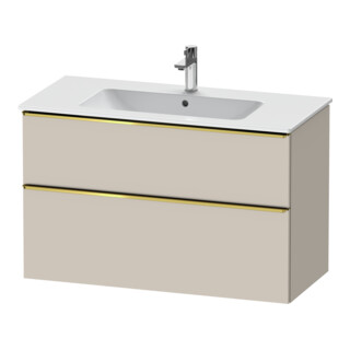 Duravit Waschtischunterschrank D-Neo 101x46,2cm, g pol/Tau m, 1 Kast, 1 Ausz.