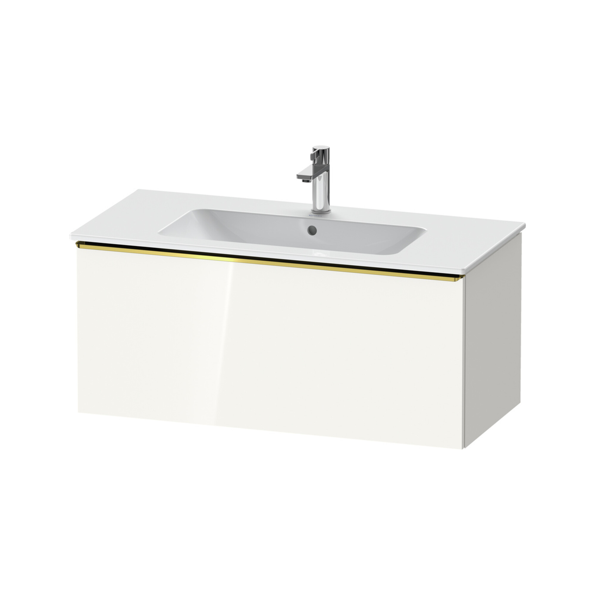 Duravit Waschtischunterschrank D-Neo 101x46,2cm, g pol/w hgl, 1 Ausz., wandhängend