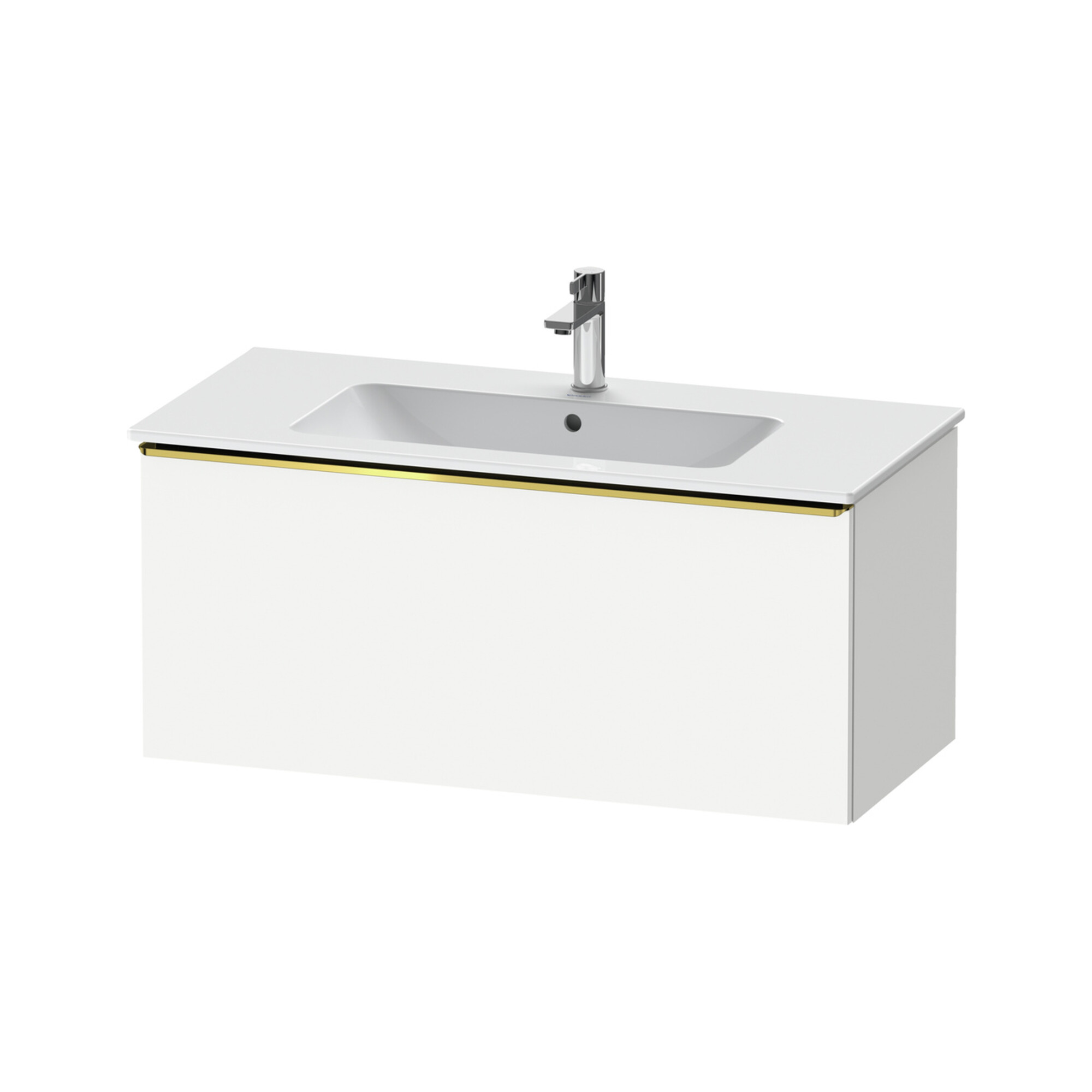 Duravit Waschtischunterschrank D-Neo 101x46,2cm, g pol/w ma, 1 Ausz., wandhängend