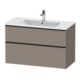 Duravit Waschtischunterschrank D-Neo 101x46,2cm, sw/Bas m, 1 Schubk., 1 Ausz.-1