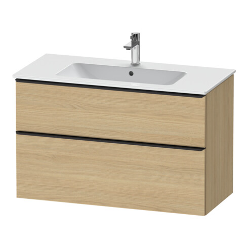 Duravit Waschtischunterschrank D-Neo 101x46,2cm, sw/Ei N, 1 Schubk., 1 Ausz.