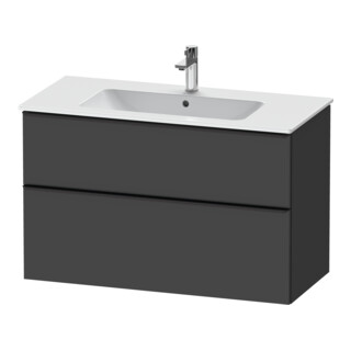 Duravit Waschtischunterschrank D-Neo 101x46,2cm, sw/Grap m, 1 Kast, 1 Ausz.