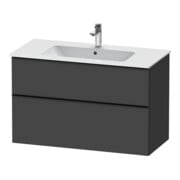 Duravit Waschtischunterschrank D-Neo 101x46,2cm, sw/Grap m, 1 Kast, 1 Ausz.