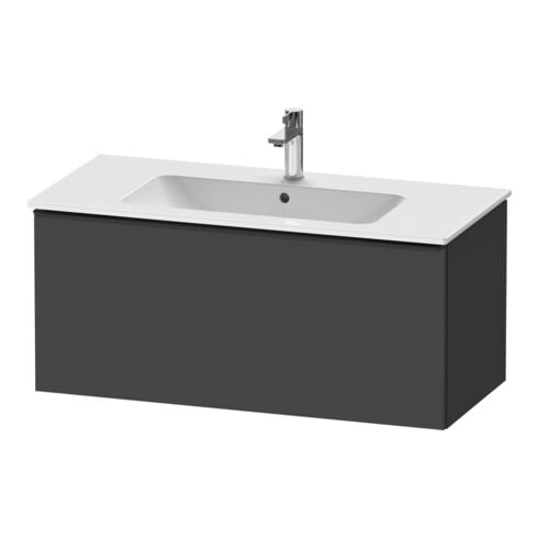Duravit Waschtischunterschrank D-Neo 101x46,2cm, sw/Grap ma, 1 Ausz., wandhängend
