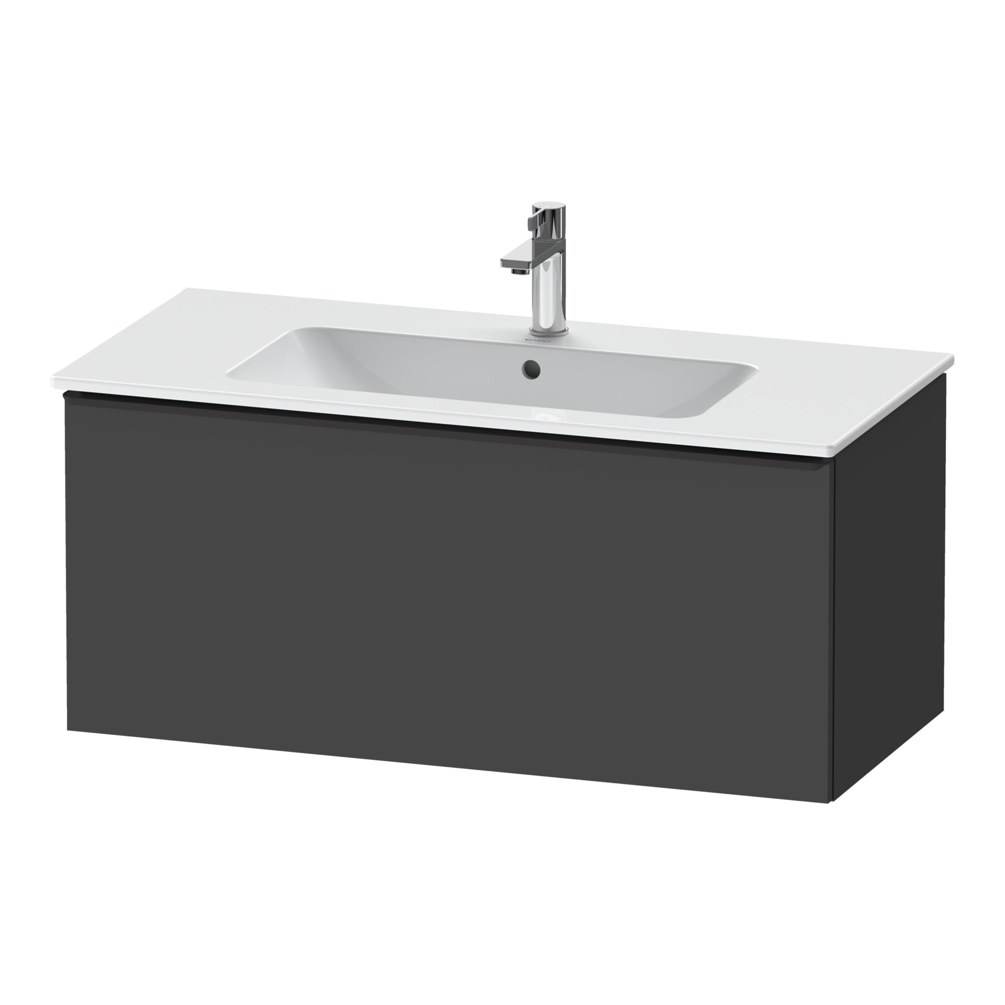 Duravit Waschtischunterschrank D-Neo 101x46,2cm, sw/Grap ma, 1 Ausz., wandhängend