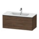 Duravit Waschtischunterschrank D-Neo 101x46,2cm, sw/Nuss dkl., 1 Ausz., wandhängend-1