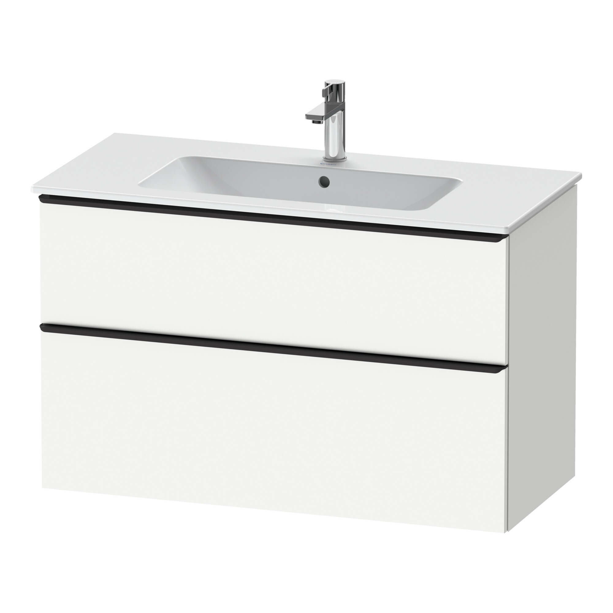 Duravit Waschtischunterschrank D-Neo 101x46,2cm, sw/w ma, 1 Schubk., 1 Ausz.