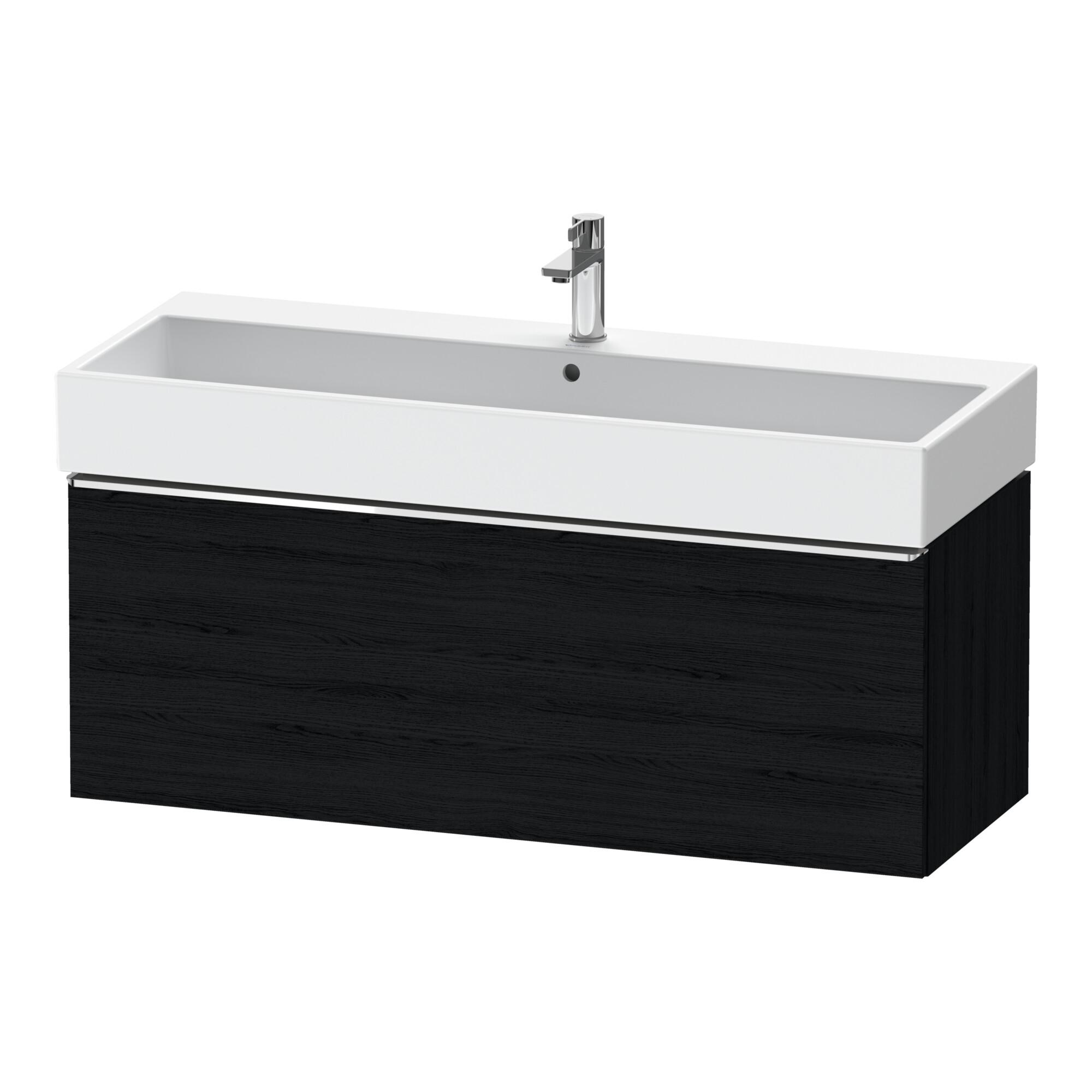 Duravit Waschtischunterschrank D-Neo 118,4x44,2cm, ch/Ei sw, 1 Ausz., wandhängend