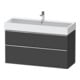 Duravit Waschtischunterschrank D-Neo 118,4x44,2cm, chr/Gra m, 1 Kast, 1 Ausz.-1