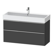 Duravit Waschtischunterschrank D-Neo 118,4x44,2cm, chr/Gra m, 1 Kast, 1 Ausz.