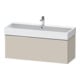 Duravit Waschtischunterschrank D-Neo 118,4x44,2cm, chr/Taup m, 1 Ausz., wandhängend-1