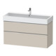 Duravit Waschtischunterschrank D-Neo 118,4x44,2cm, chr/Taup m, 1 Kast, 1 A-1