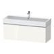 Duravit Waschtischunterschrank D-Neo 118,4x44,2cm, chr/we hgl, 1 Ausz., wandhängend-1