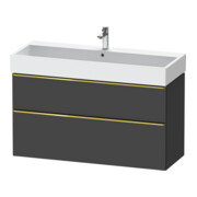 Duravit Waschtischunterschrank D-Neo 118,4x44,2cm, g pol/gra m, 1 Kast, 1 A