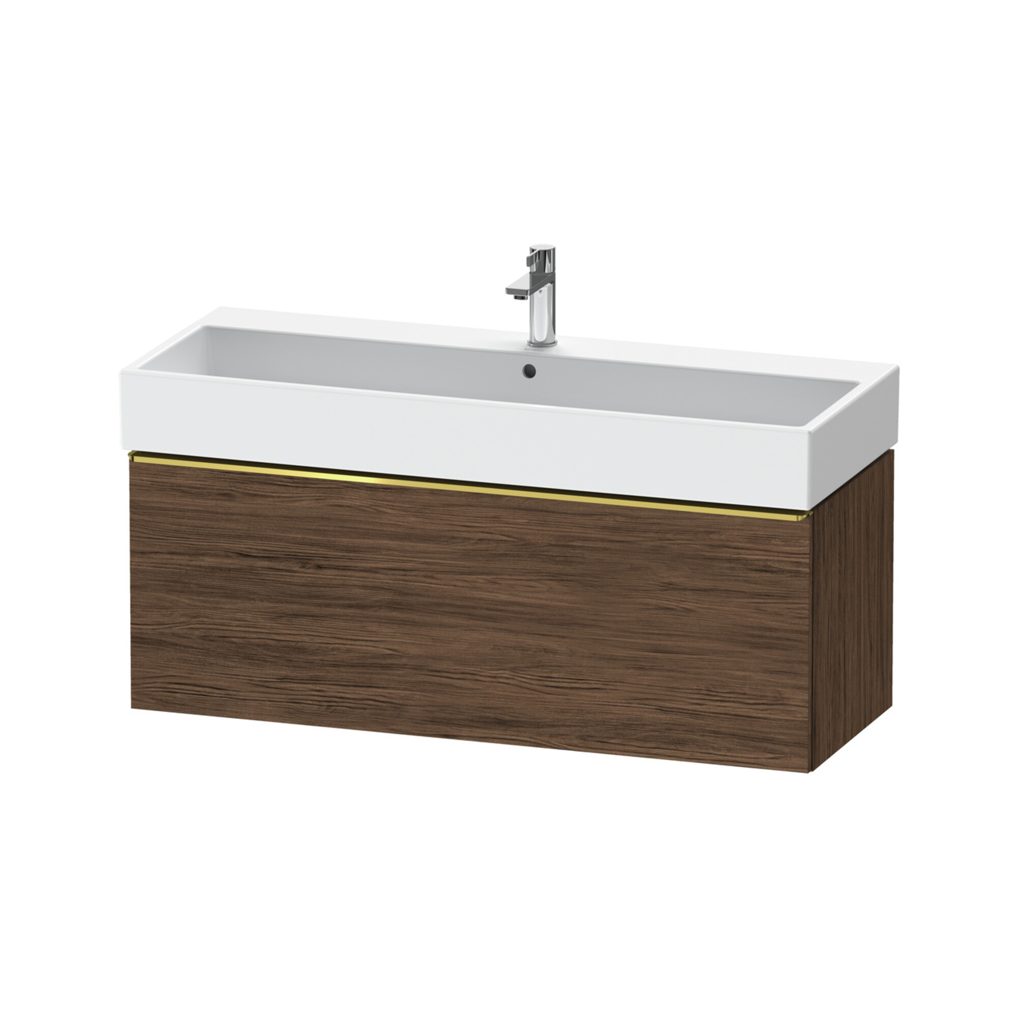Duravit Waschtischunterschrank D-Neo 118,4x44,2cm, g pol/Nu d, 1 Ausz., wandhängend