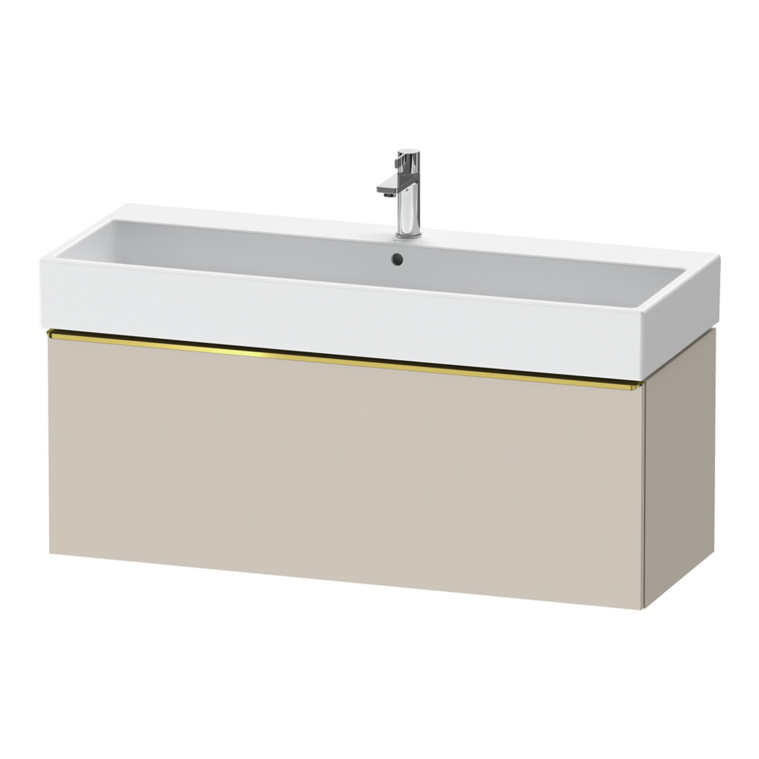 Duravit Waschtischunterschrank D-Neo 118,4x44,2cm, g pol/Tau m, 1 A, wandhängend