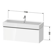 Duravit Waschtischunterschrank D-Neo 118,4x44,2cm, g pol/w g, 1 Ausz., wandhängend-4