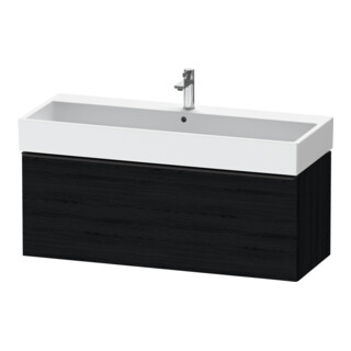 Duravit Waschtischunterschrank D-Neo 118,4x44,2cm, sw/Ei sw, 1 Ausz., wandhängend