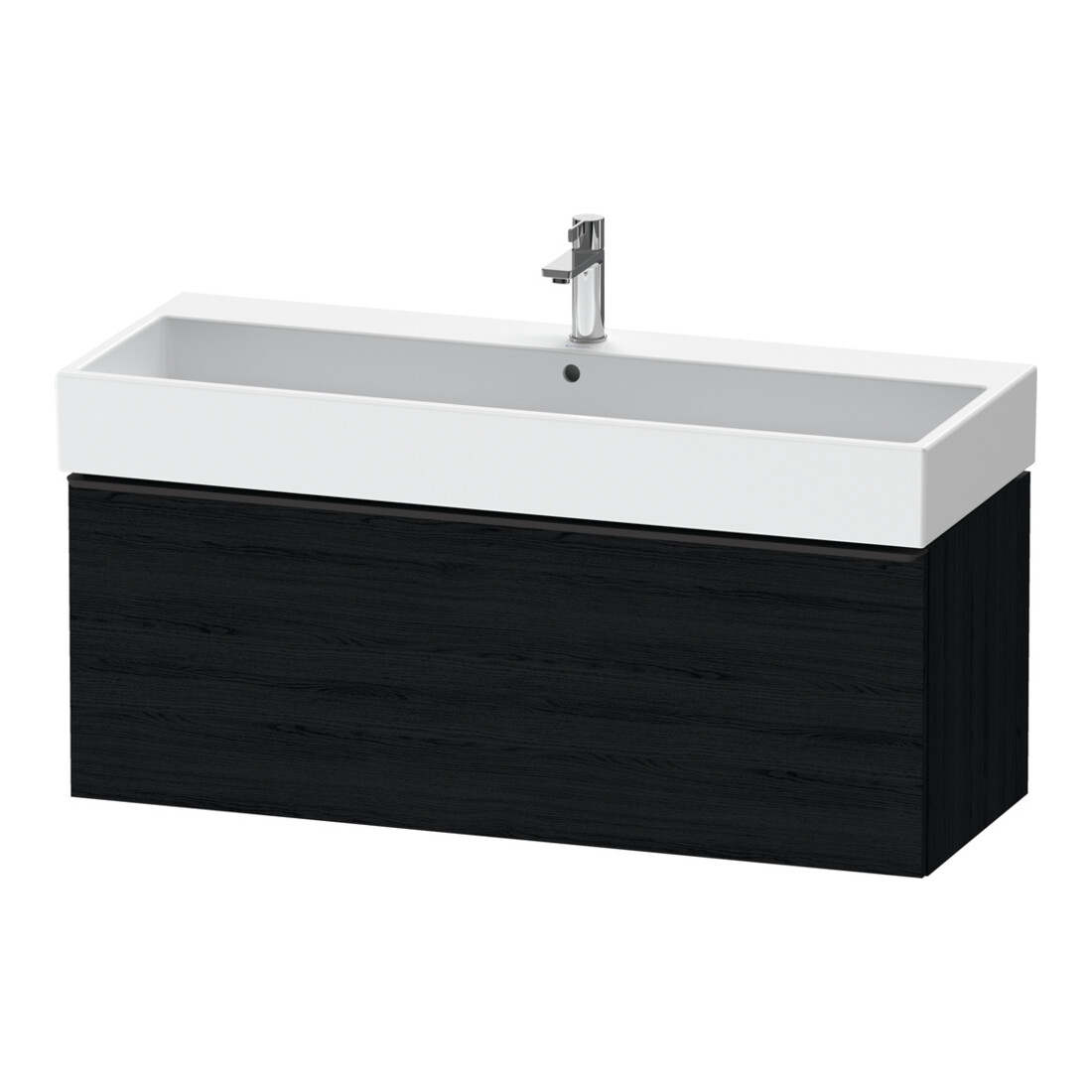 Duravit Waschtischunterschrank D-Neo 118,4x44,2cm, sw/Ei sw, 1 Ausz., wandhängend