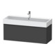 Duravit Waschtischunterschrank D-Neo 118,4x44,2cm, sw/Grap ma, 1 Ausz., wandhängend-1
