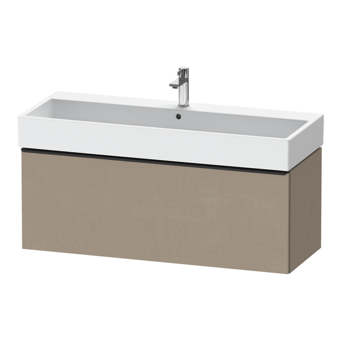 Duravit Waschtischunterschrank D-Neo 118,4x44,2cm, sw/Leinen, 1 Ausz., wandhängend