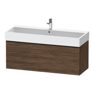 Duravit Waschtischunterschrank D-Neo 118,4x44,2cm, sw/Nuss d, 1 Ausz., wandhängend