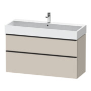 Duravit Waschtischunterschrank D-Neo 118,4x44,2cm, sw/Taup m, 1 Kast, 1 Ausz.