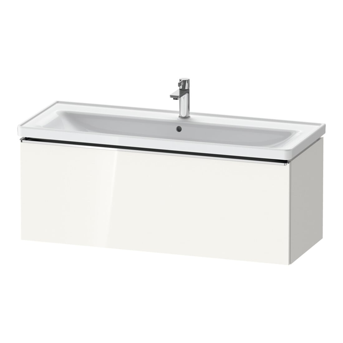 Duravit Waschtischunterschrank D-Neo 118,4x45,2x44cm, 1 A, wandhängend, chr/we hgl