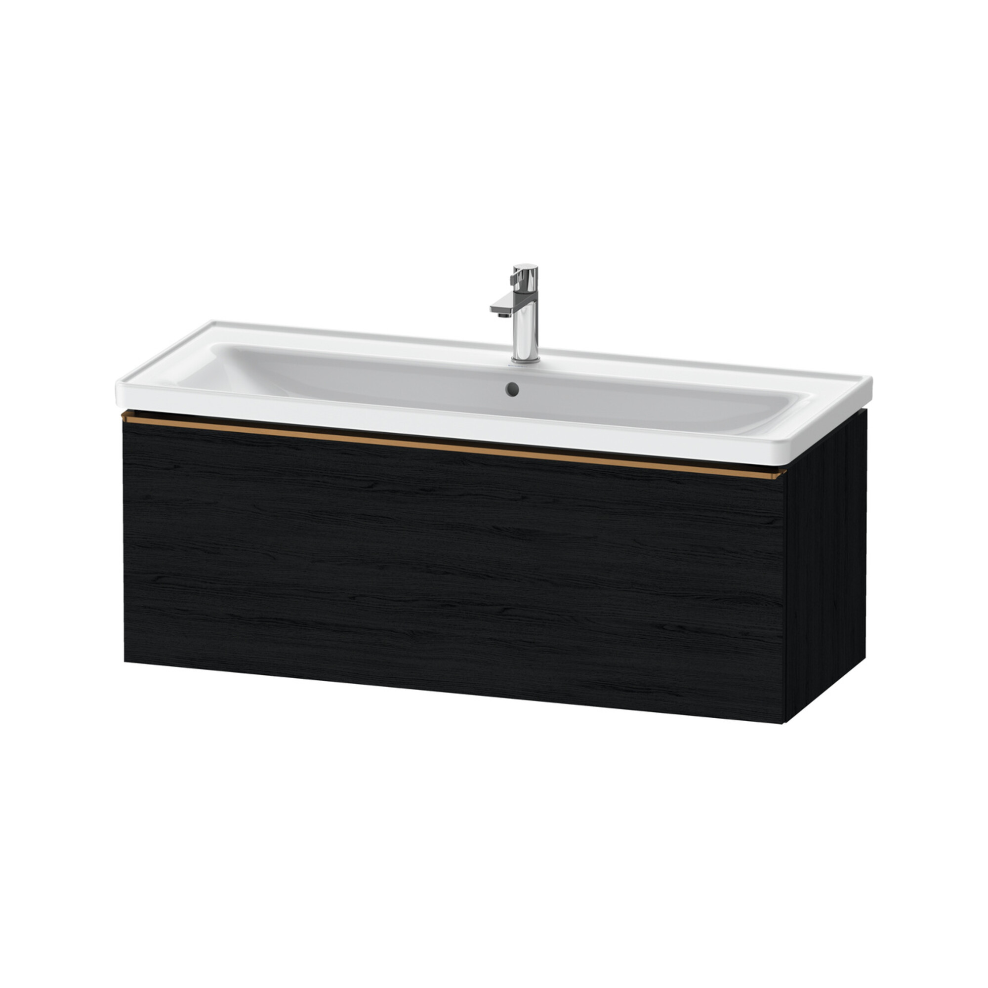 Duravit Waschtischunterschrank D-Neo 118,4x45,2x44cm, 1 A, wd, b geb/Eiche sw