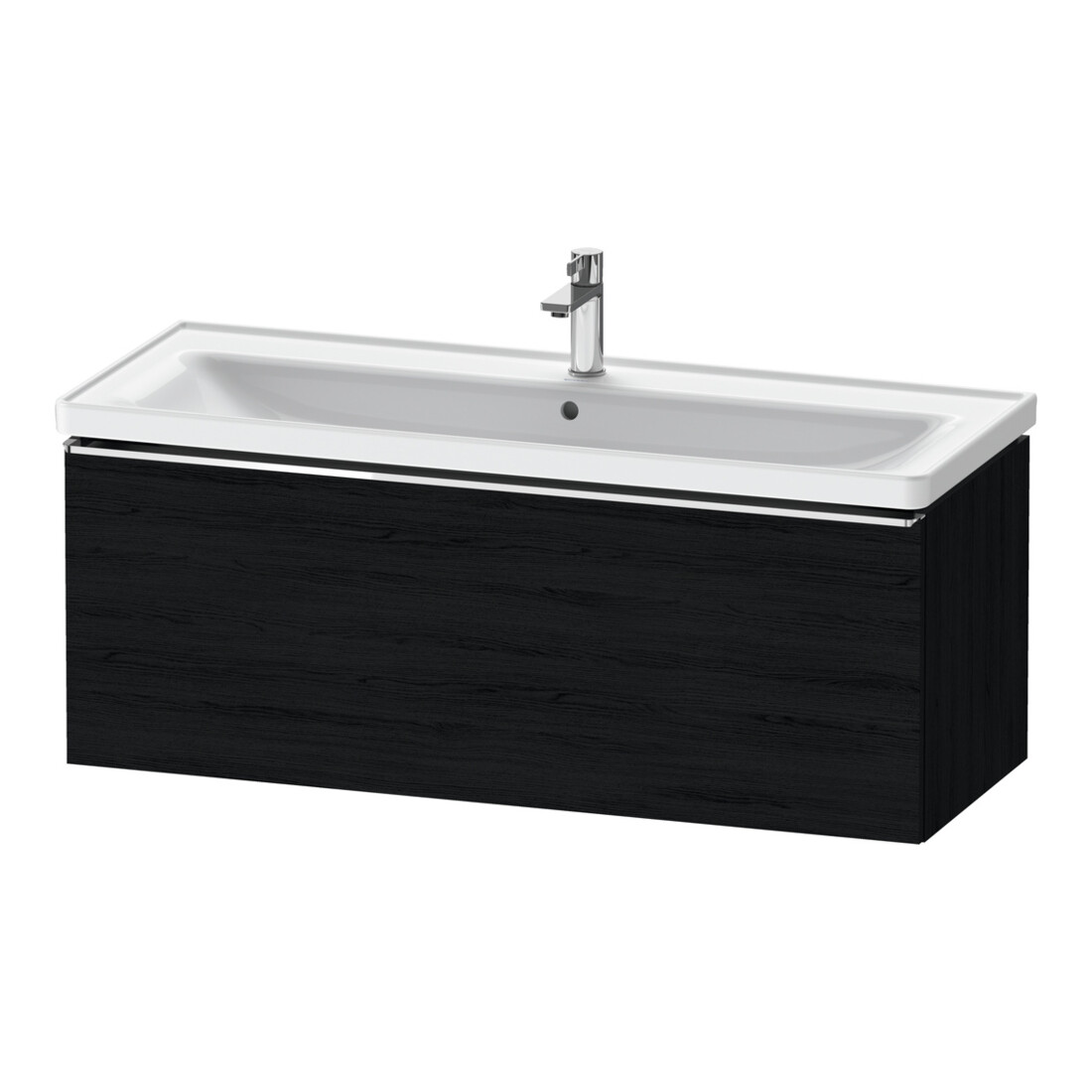 Duravit Waschtischunterschrank D-Neo 118,4x45,2x44cm, 1 A, wd, chr/Eiche sw