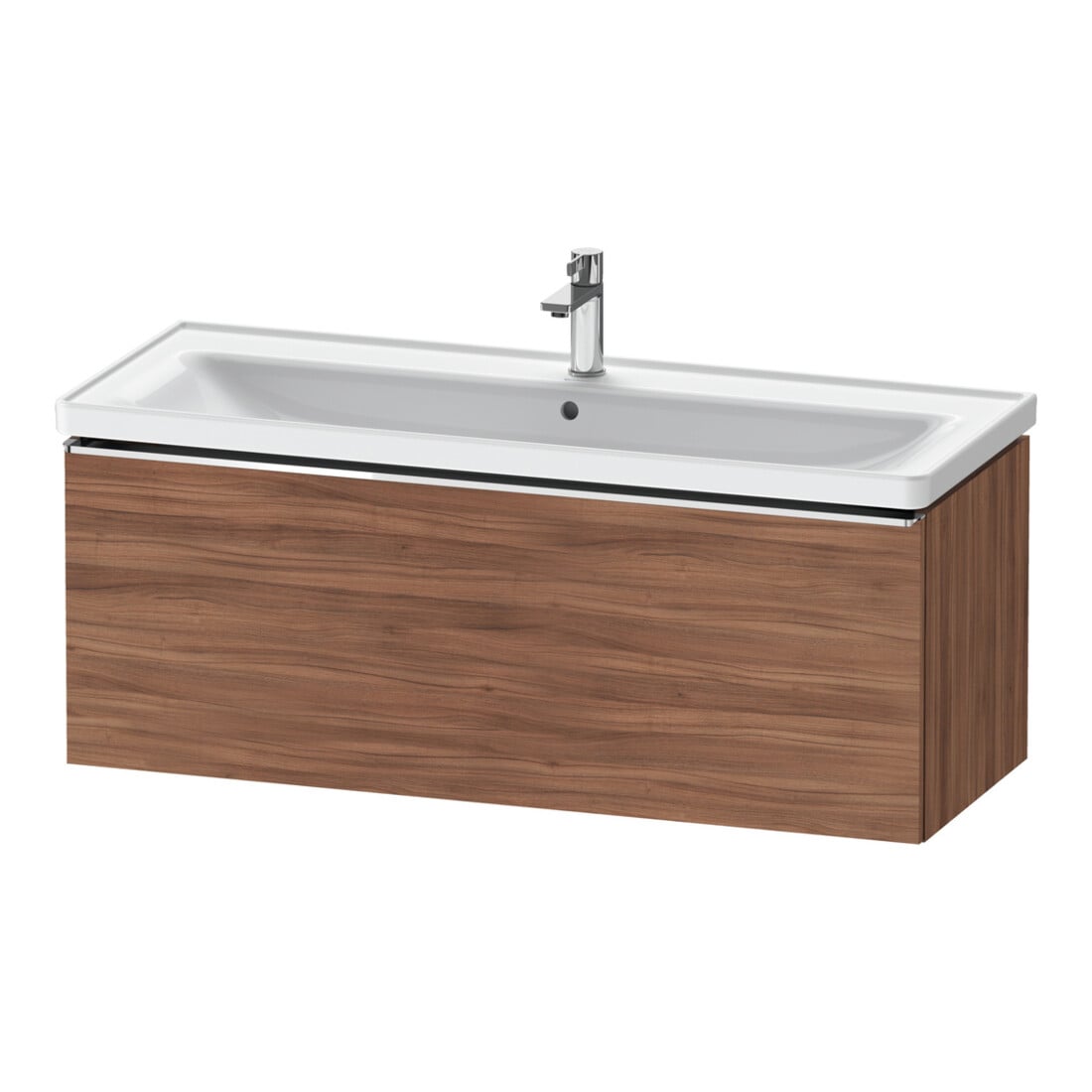 Duravit Waschtischunterschrank D-Neo 118,4x45,2x44cm, 1 A, wd, chr/Nussb Nat