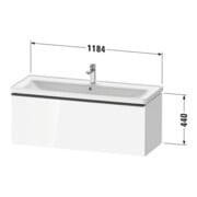 Duravit Waschtischunterschrank D-Neo 118,4x45,2x44cm, 1 A, wd, ES geb/we hgl-4