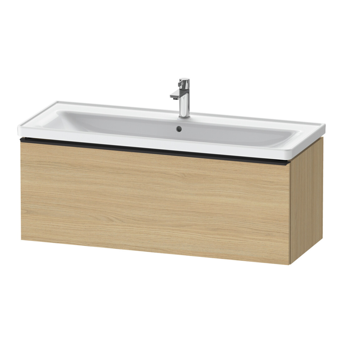 Duravit Waschtischunterschrank D-Neo 118,4x45,2x44cm, 1 A, wd, sw/Ei Nat