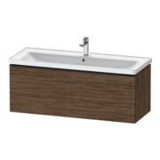 Duravit Waschtischunterschrank D-Neo 118,4x45,2x44cm, 1 A, wd, sw/Nuss dkl.