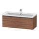 Duravit Waschtischunterschrank D-Neo 118,4x45,2x44cm, 1 A, wd, sw/Nuss Nat-1