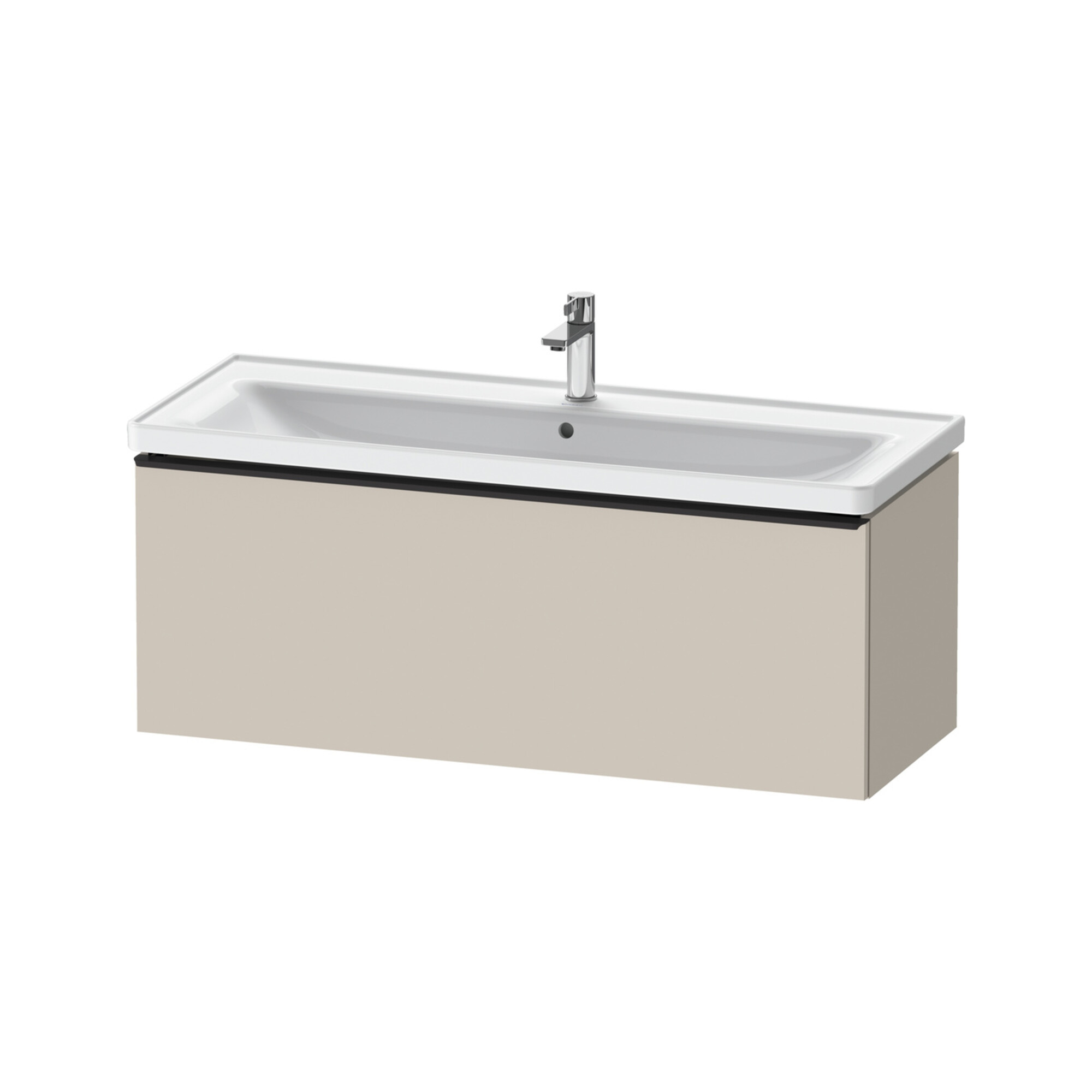 Duravit Waschtischunterschrank D-Neo 118,4x45,2x44cm, 1 A, wd, sw/Taup ma