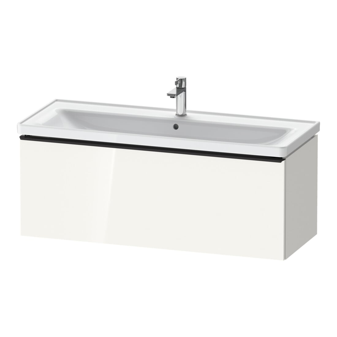 Duravit Waschtischunterschrank D-Neo 118,4x45,2x44cm, 1 A, wd, sw/w hgl