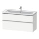 Duravit Waschtischunterschrank D-Neo 118,4x45,2x62,5cm, 2 A, wandhängend, chr/we ma-1