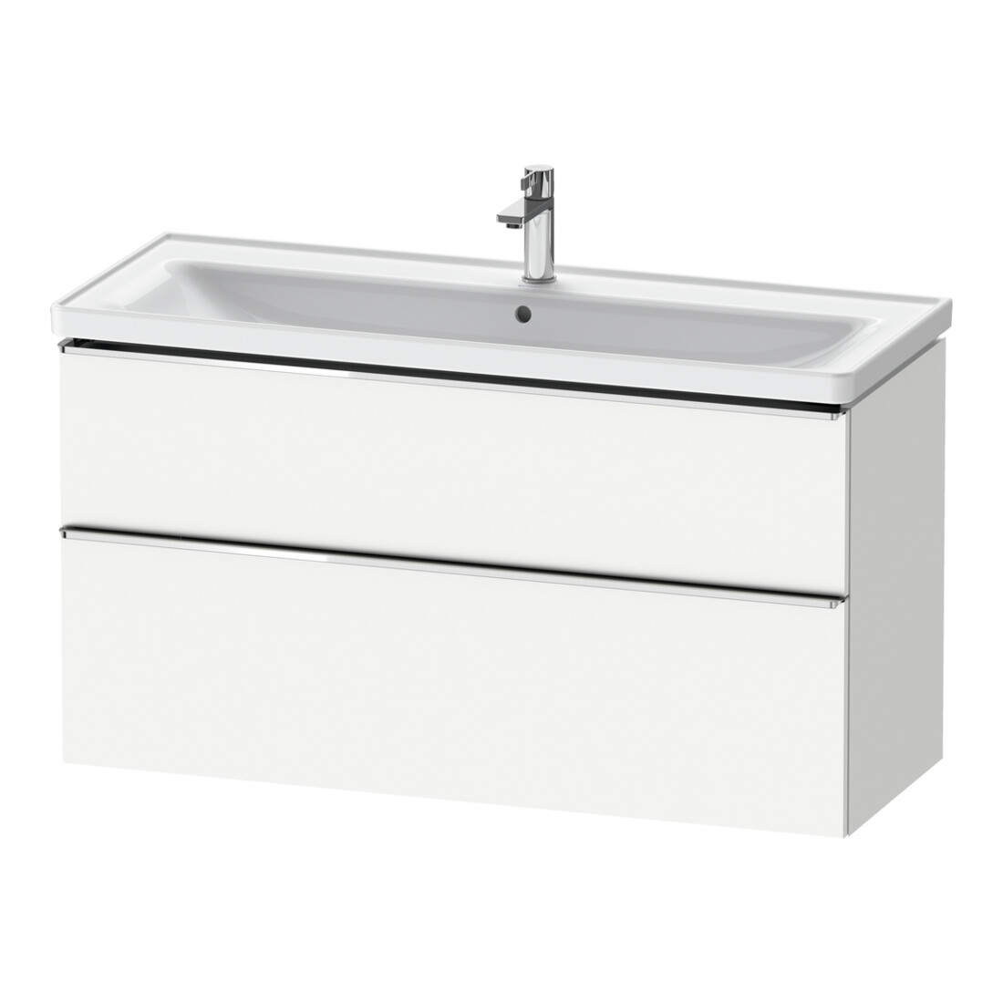 Duravit Waschtischunterschrank D-Neo 118,4x45,2x62,5cm, 2 A, wandhängend, chr/we ma