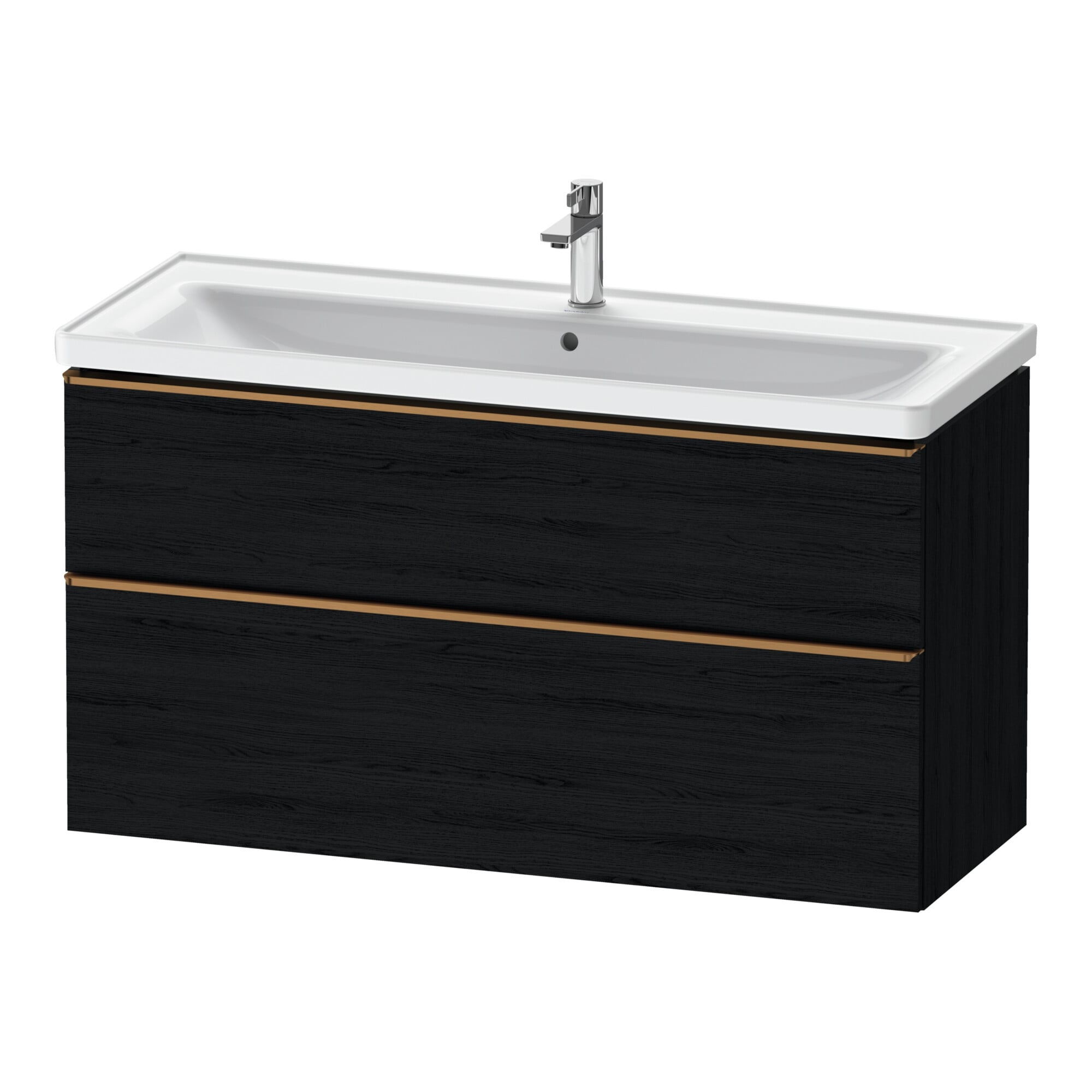 Duravit Waschtischunterschrank D-Neo 118,4x45,2x62,5cm, 2 A, wd, b geb/Ei sw