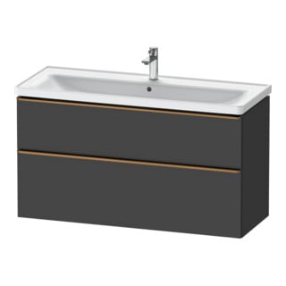Duravit Waschtischunterschrank D-Neo 118,4x45,2x62,5cm, 2 A, wd, b geb/Gra ma