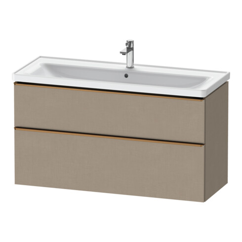 Duravit Waschtischunterschrank D-Neo 118,4x45,2x62,5cm, 2 A, wd, b geb/Leinen