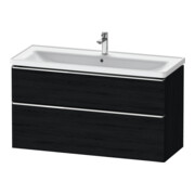 Duravit Waschtischunterschrank D-Neo 118,4x45,2x62,5cm, 2 A, wd, chr/Eiche sw