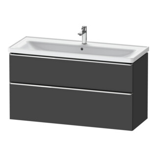 Duravit Waschtischunterschrank D-Neo 118,4x45,2x62,5cm, 2 A, wd, chr/Grap ma