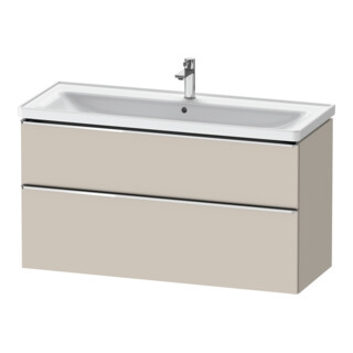 Duravit Waschtischunterschrank D-Neo 118,4x45,2x62,5cm, 2 A, wd, chr/Taup ma