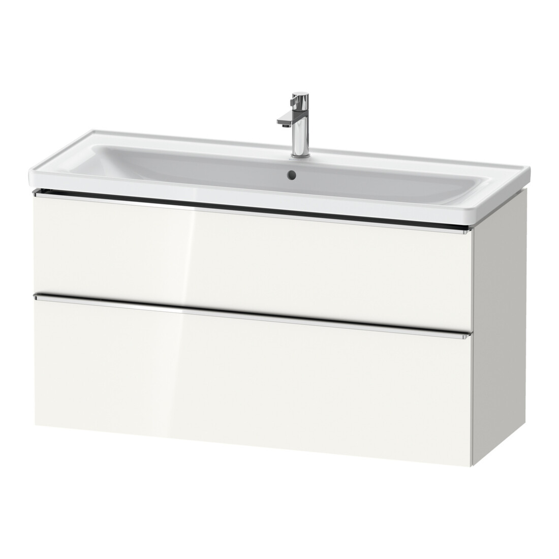 Duravit Waschtischunterschrank D-Neo 118,4x45,2x62,5cm, 2 A, wd, chr/we hgl